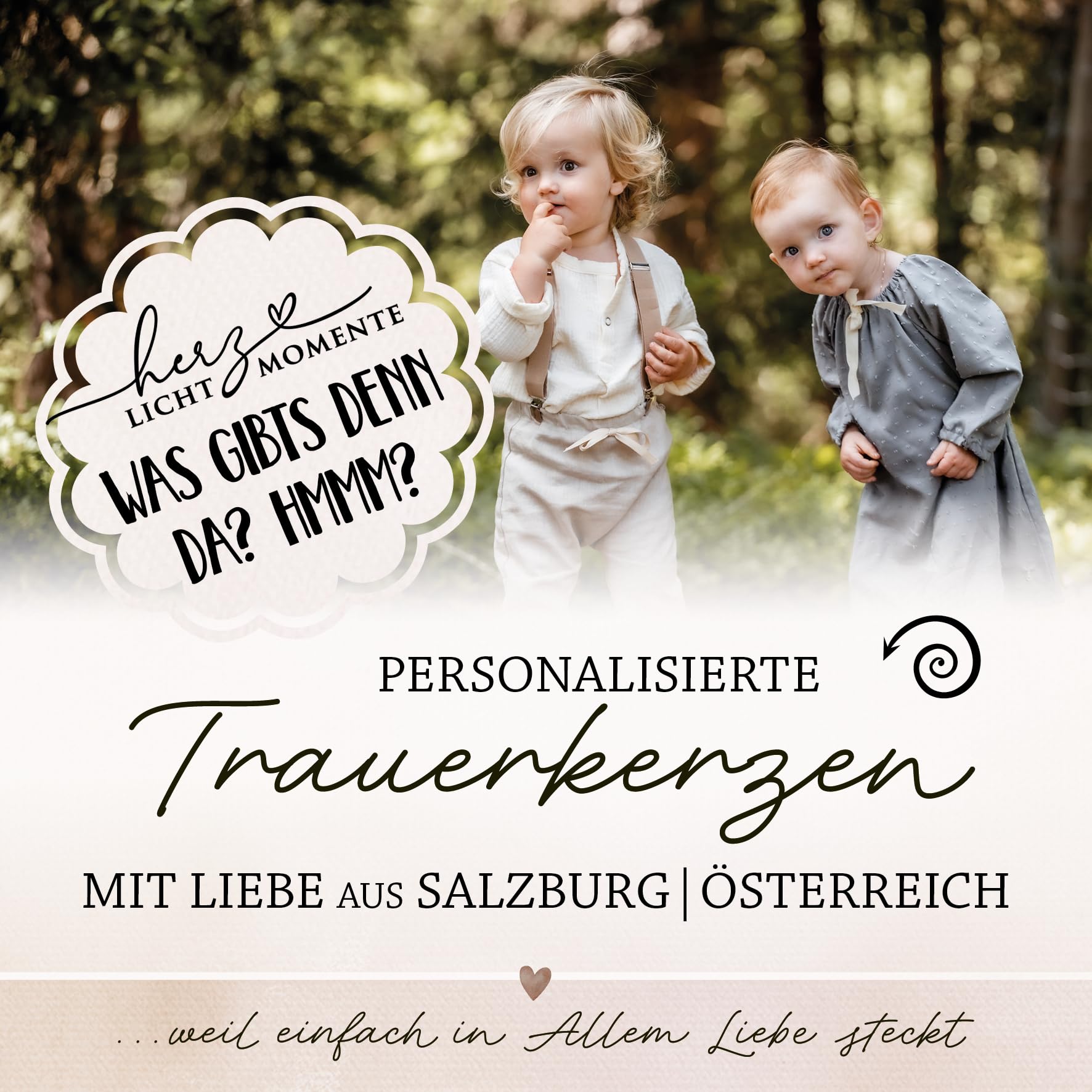 Personalisierte Trauerkerze mit Foto | moderne Rustikkerze 7x20 cm | Gedenkkerze | Erinnerungskerze | Individuelle Kerze zum Abschied | Fotokerze (Foto Kreis Puste, Klein - 7x15)