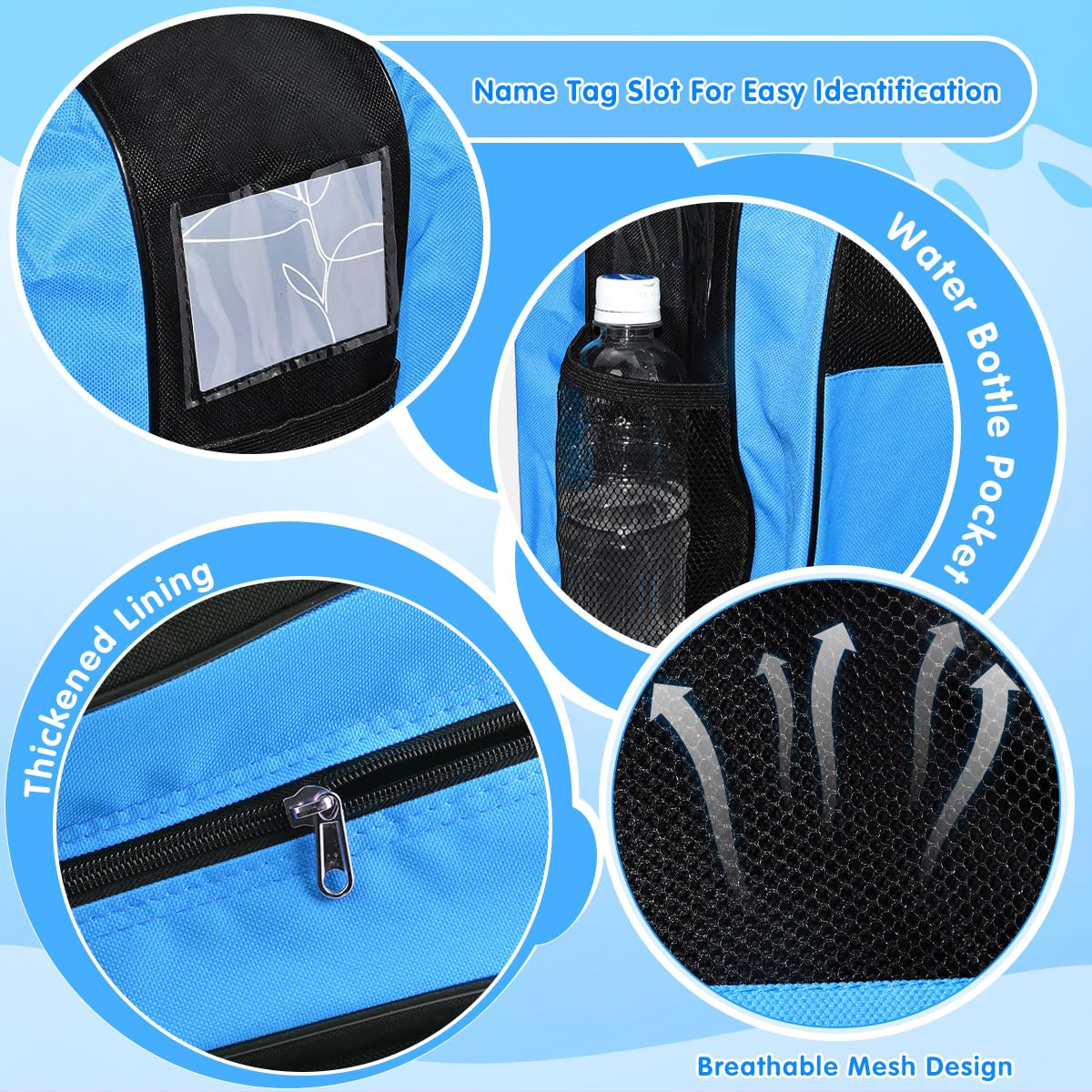 Bolsa para Patines En Linea con Casco y Protecciones, 3 Compartimentos, Correa Ajustable