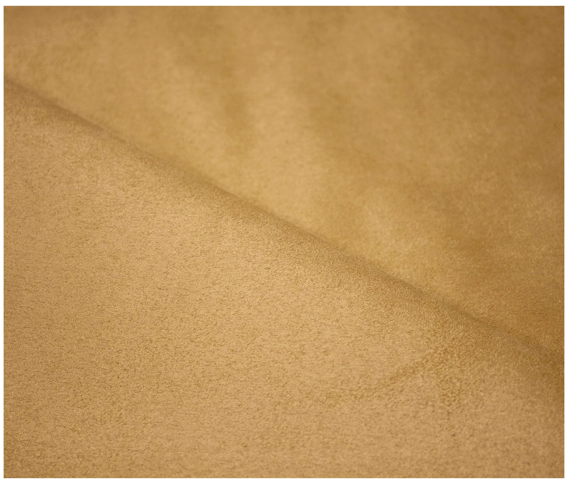 Faux Suede Soft Touch Leatherette Upholstery Fabric for Furnishings Cushions Curtain (500 x 150cm (5 Metre), Sahara)