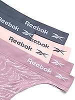 Vista 2 de Reebok Ropa interior para mujer - Tanga sin costuras (paquete de 6)