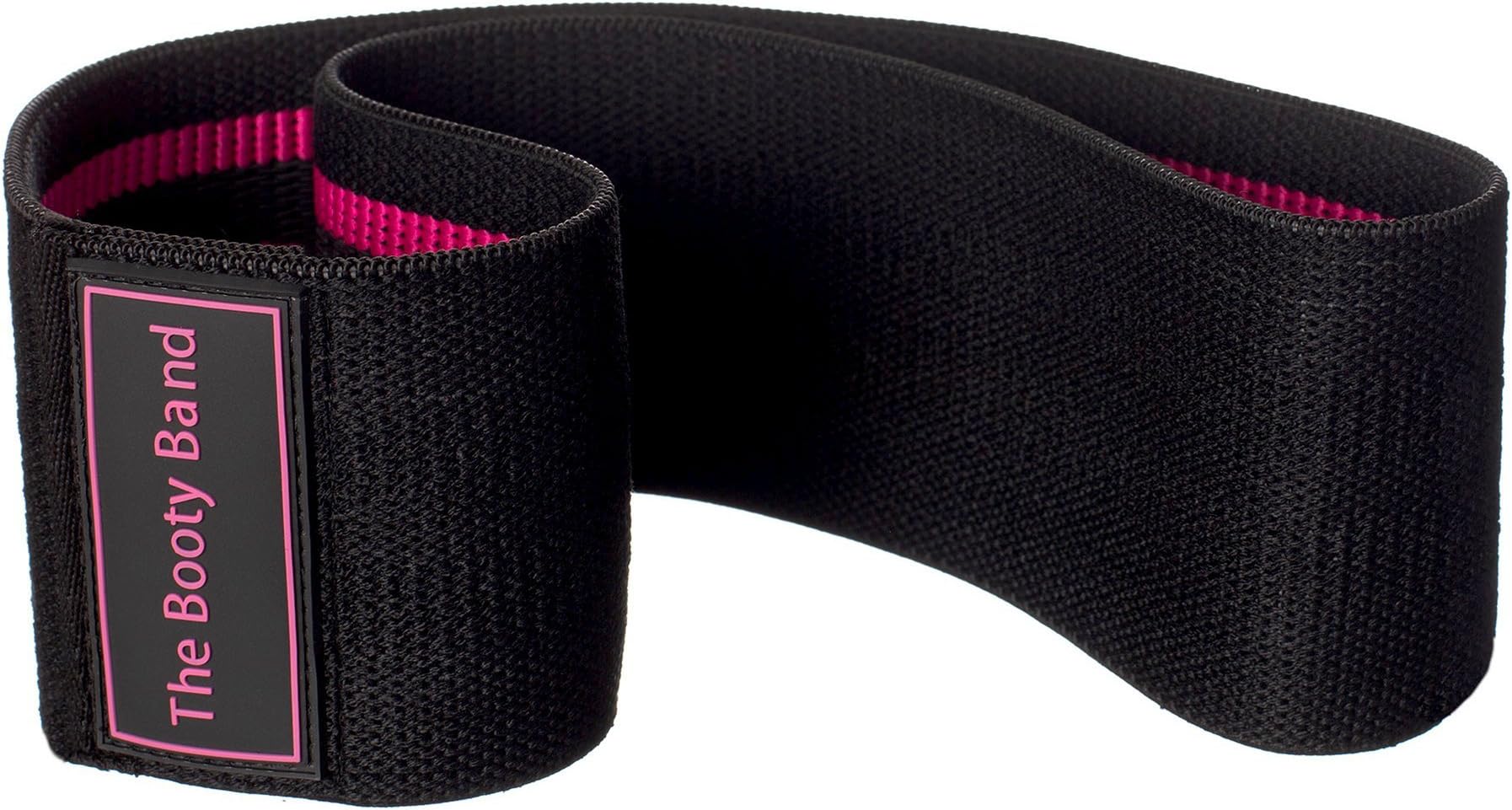 Tirrito The Babe Band Fabric Resistance Bands for Legs and Butt, Non-Slip Grippy Booty Bands, Designed to Activate Glutes, for Fitness and Strength, Pink and Black