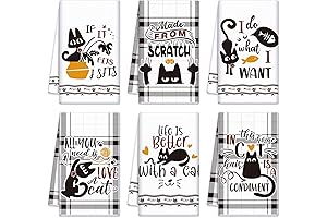 Redbaker Black Cat Kitchen Towel - A Purrfect Addition to Your Kitchen