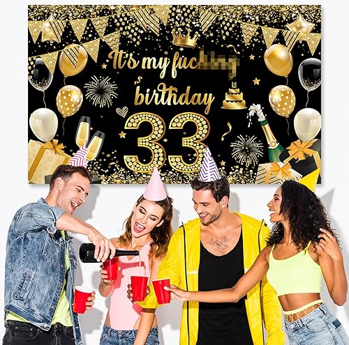 Miniatura 5 de Fondo de pancarta con texto en inglés "It's My Birthday", fondo grande para decoraciones de fiesta de cumpleaños, divertidos suministros de