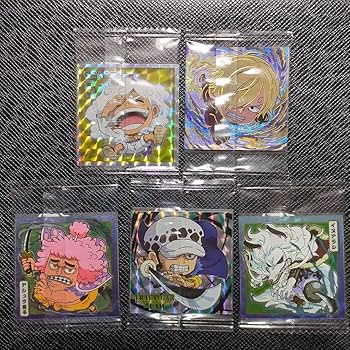 ワンピース ウエハースシール 両面ニカ 2種セット UGSR ルフィ シール 1点 (裏側GRキング)】ワンピース