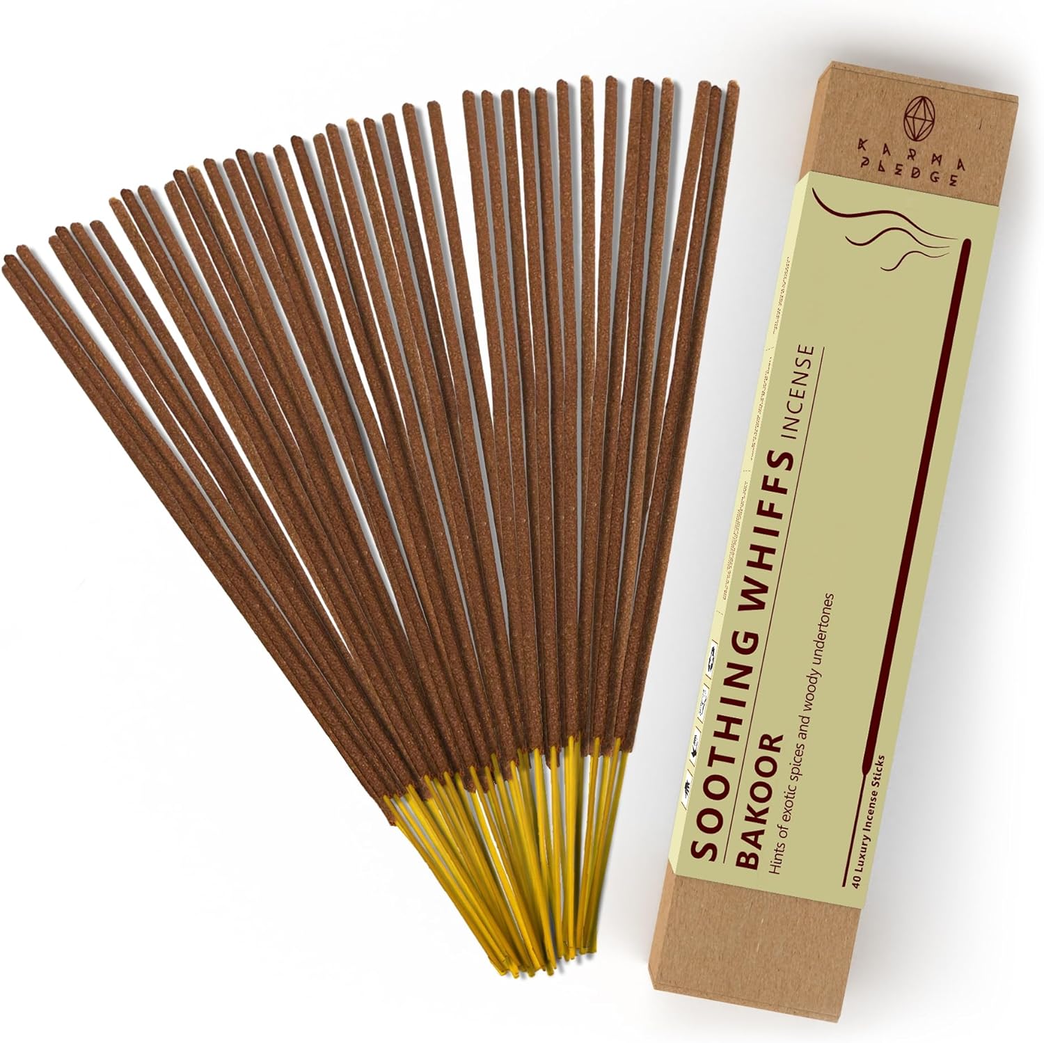 Bakoor Incense Sticks, Organic Hand Dipped Incense, Natural