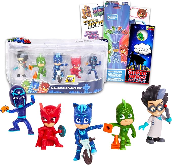 PJ Masks Mini Figures 5 Pack PJ Masks Toy Bundle with 5