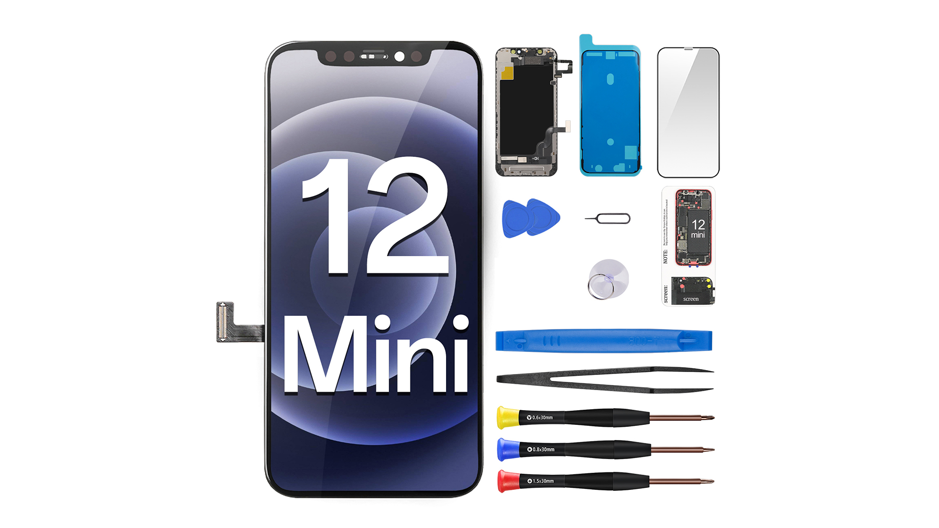 Amazon.com: CYKJGS for iPhone 12 Mini Screen Replacement with