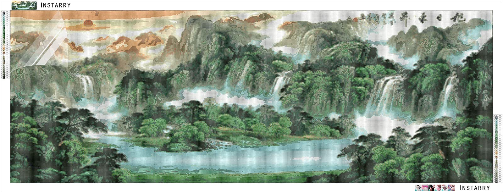 5D Diamond Painting Landschaft – Großformat 100x40 Cm, Inkl. Zubehör
