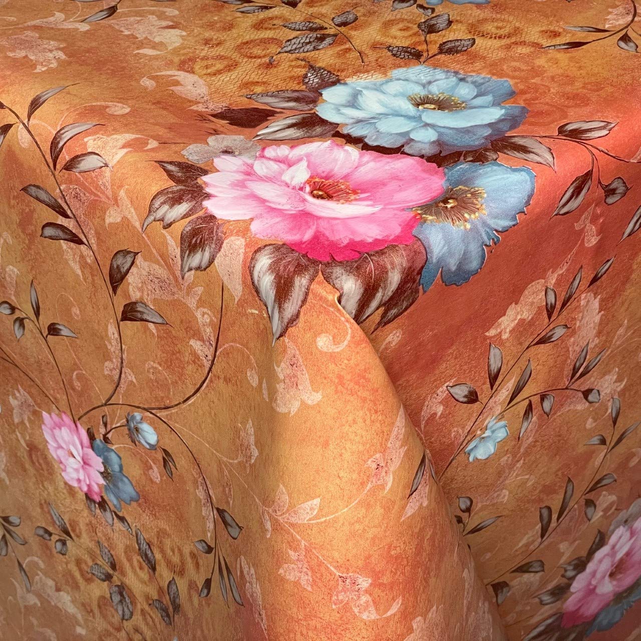 Nappe En Toile Cirée Lavable, Rectangulaire, Ronde, Ovale, Gaufrée, Pour Table De Jardin, élégance, Bord Coupé, 160 X 140 Cm