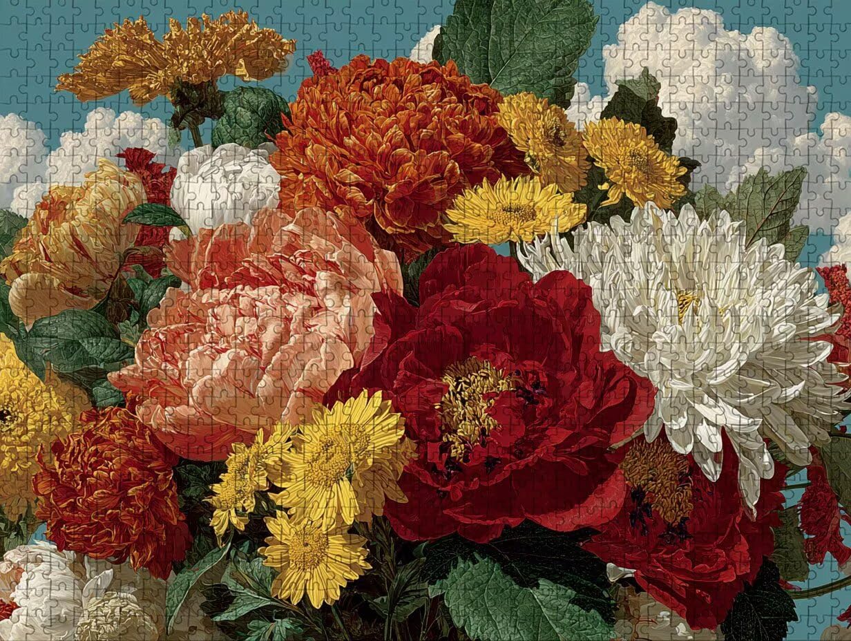 Nuage Puzzle 3000 pièces Adultes, Puzzle Bois 122x81cm, Adultes Jeu éducatif Défi énigme avec Une Boîte d'emballage Exquise, Jeu Relaxant Détente Collection, Cadeau Fille, Decoration, (Fleur) G-6102