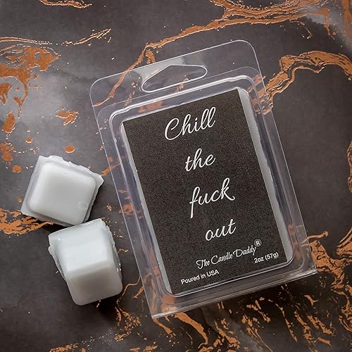 Miniatura 2 de Cera perfumada de eucalipto para derretir/cubos – 2 oz – Chill The Fuck Out