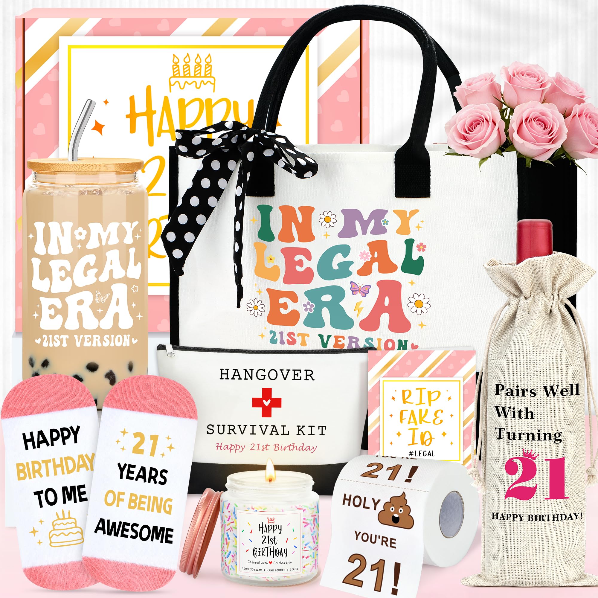 Décorations amusantes pour fille de 21 ans et cadeaux originaux