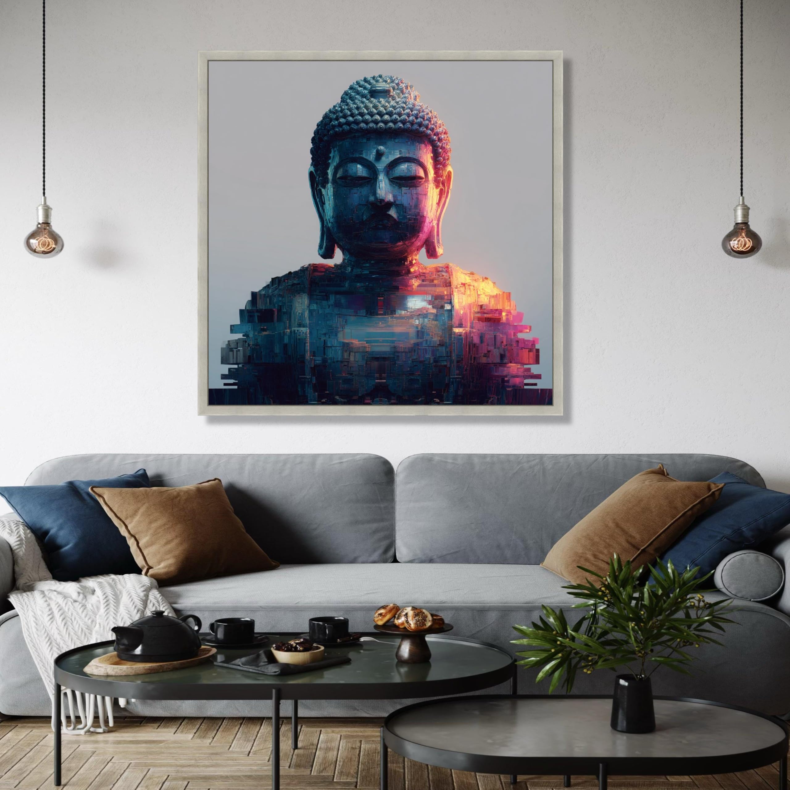 Tableau Bouddha pour calmer l'esprit et décorer le mur - 8