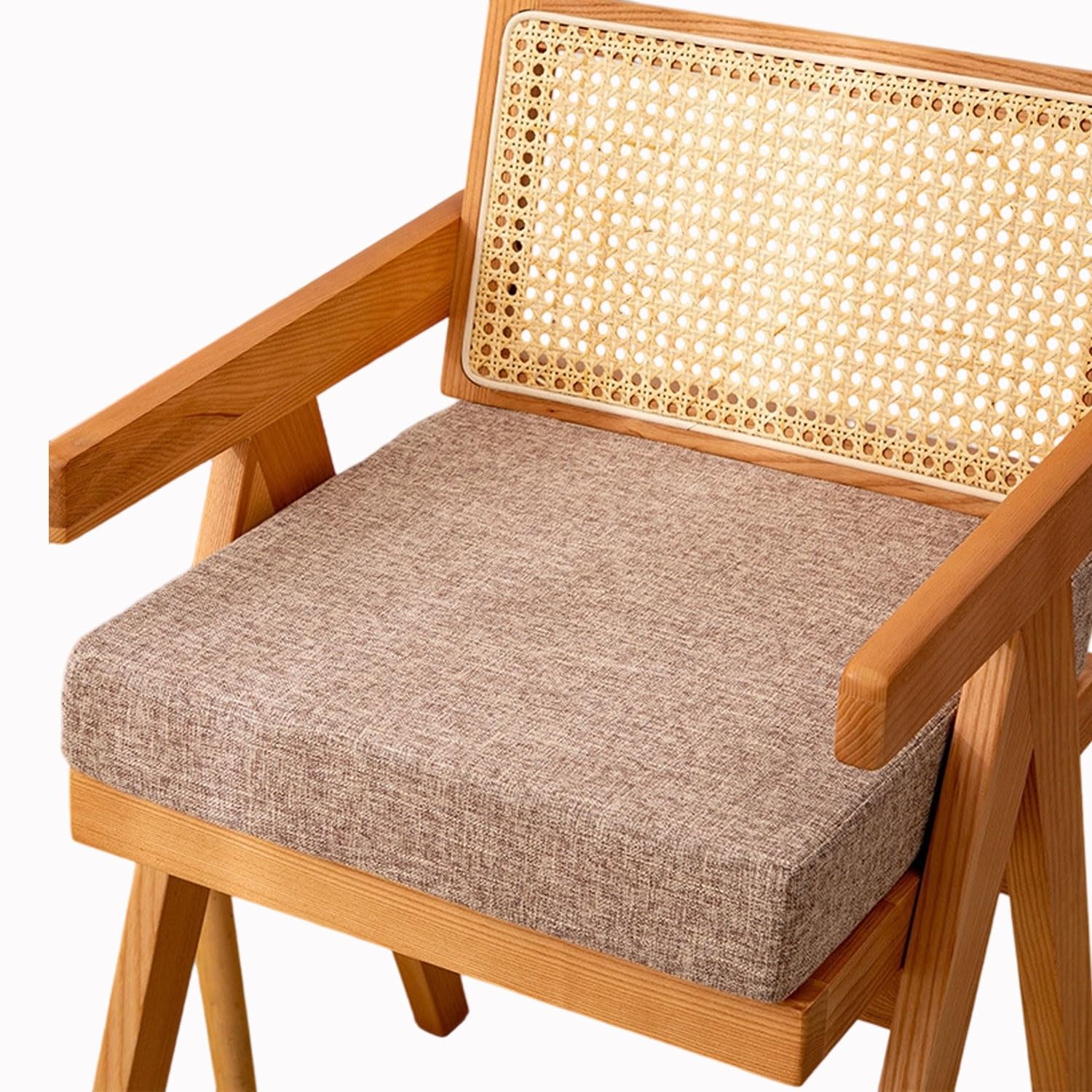 Hkjgnh F6 Memory Foam Square Seat Cushion 3/5/8Cm Thick,40/45/50Cm Stool Cushion, Circle Chair Pad With Removable Cover For Dining Kitchen Bar Chairs(,40X40x3cm)