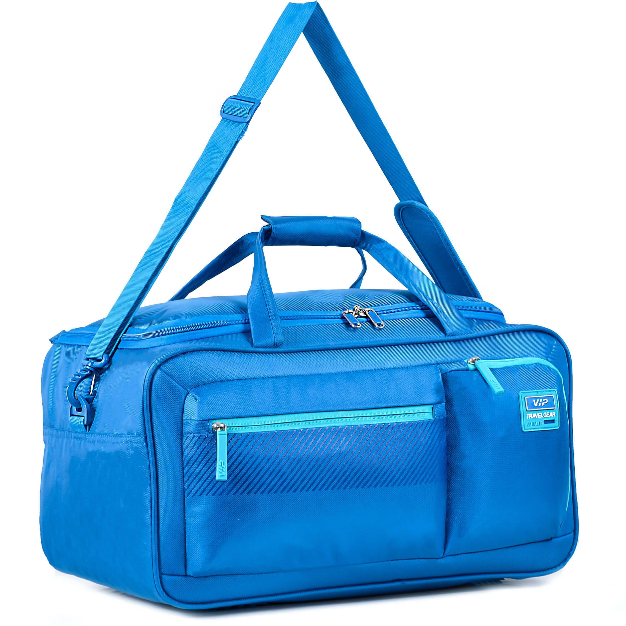 Adept 32L Travel Duffle Bag – Nylon, Lightweight | Multipurpose Gym, Weekend, and Cabin Bag with Adjustable Shoulder Strap & 3-Year Warranty (DF, Blue, 52 CM)-image-40