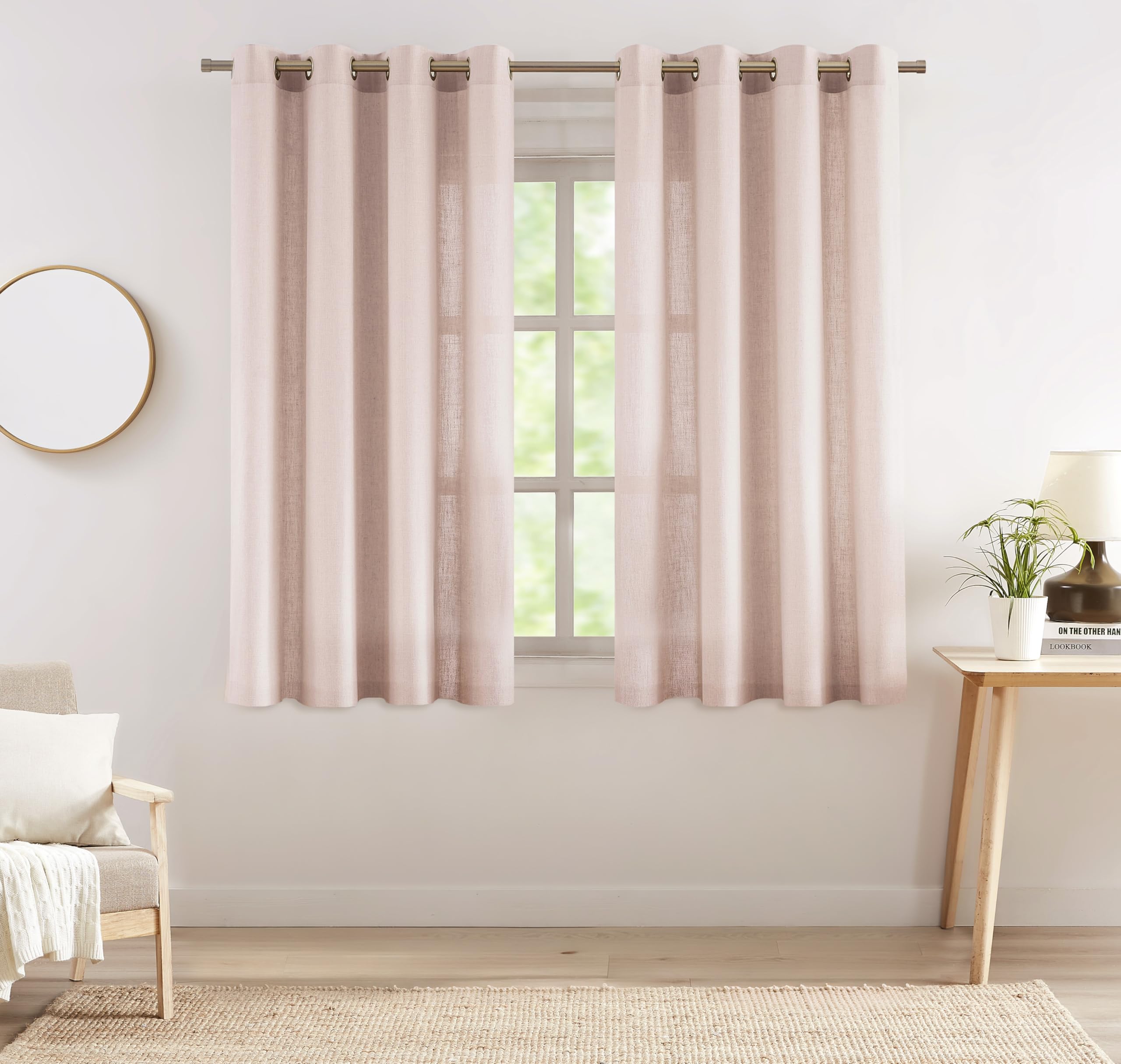Park Avenue Collection Rainbow - Single Grommet Panel - 52x63 Pink main image 0