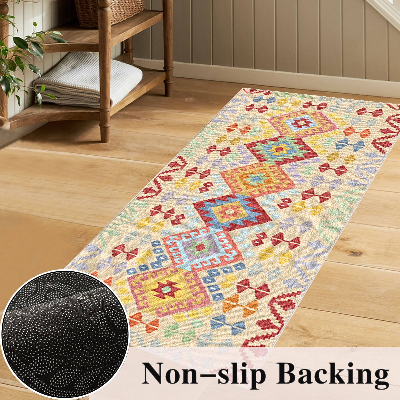 Tappeto Corridoio Lungo Tappeto Cucina Lavabile Tappeti Runner Passatoia Corridoio Antiscivolo Tappetini da Cucina 40 x 200 cm Tappetino per Pavimenti in Moquette Tappeto per Ingresso Lavanderia
