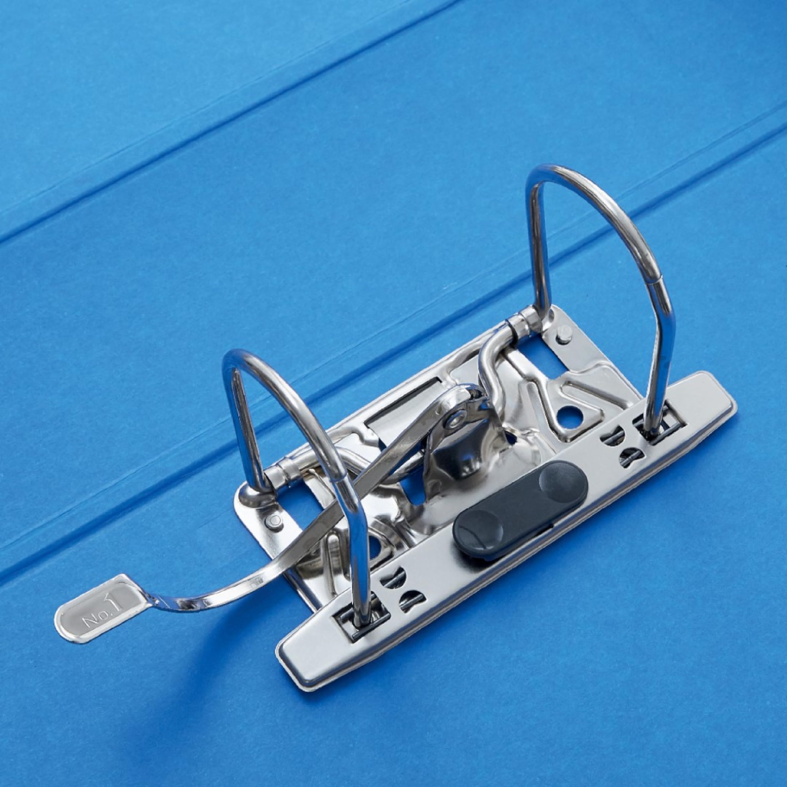 Esselte OXFORD G85 Registratore con Custodia, con Meccanismo a Leva N.1 in Formato Protocollo (23x33cm) con Dorso da 8 cm, Blu, Conf.da 6 pezzi, 390785050