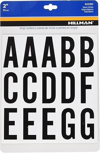 Miniatura 7 de The Hillman Group 842272 - Kit de letras de 3 pulgadas, color negro