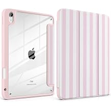 Case for iPad Air 13 inch M4/M3/M2 Chip Model, Soft Pink Striped