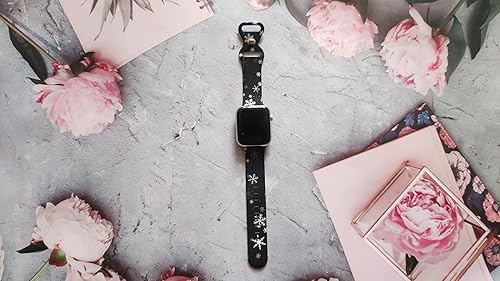 Miniatura 5 de Correa de reloj de Navidad compatible con Apple Watch de 1.496 in 1.575 in 1.614 in 1.654 in 1.732 in 1.772 in 1.929 in, correa de silicona para
