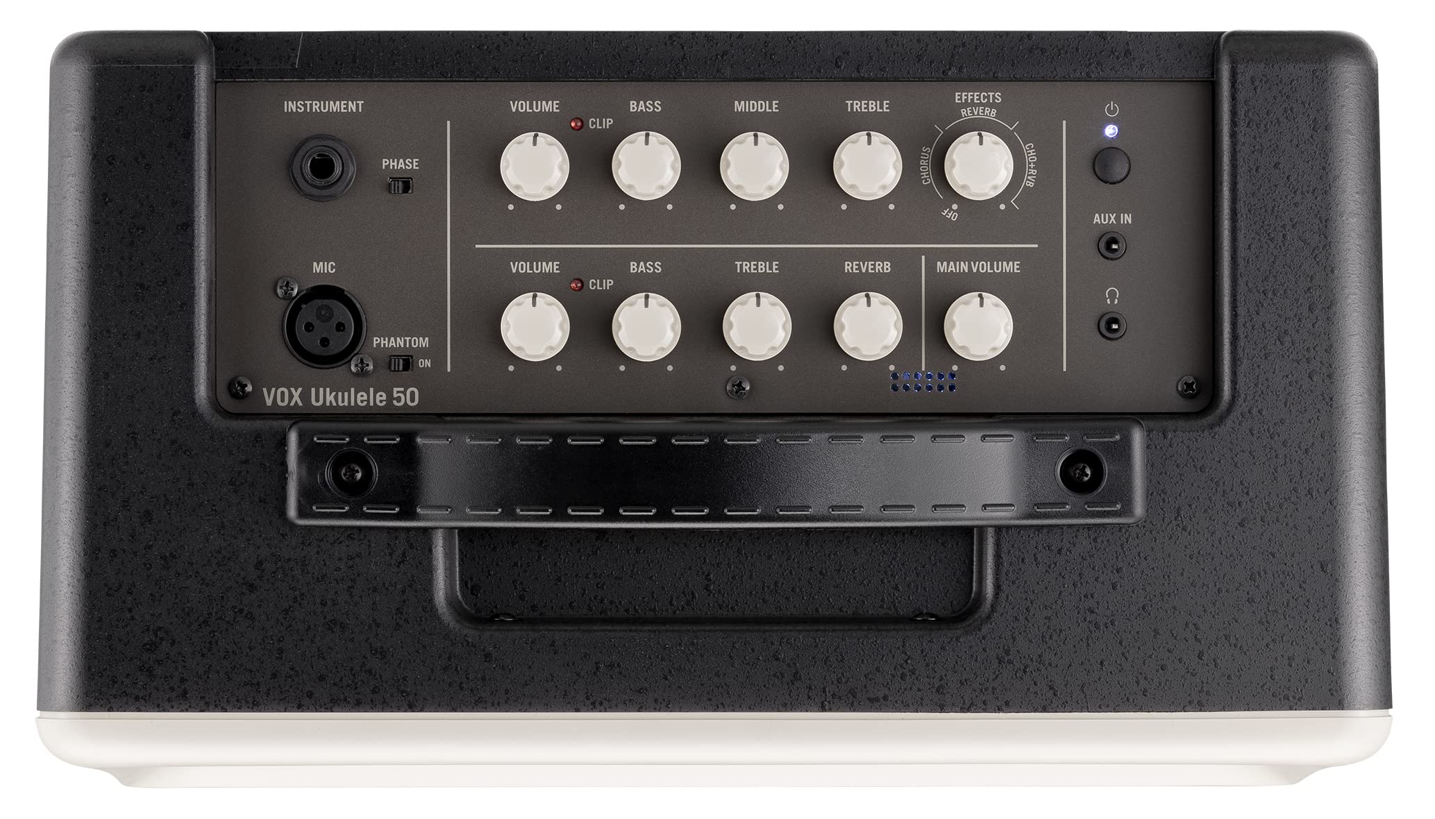 Vox UKU50-50W Combo-Röhrenverstärker für Elektroakustische Ukulelen mit Mikrofoneingang und Effekten