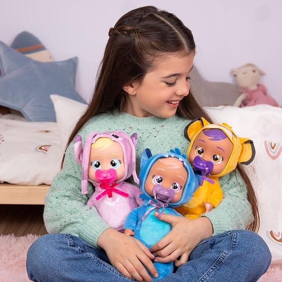 Cry Babies Tiny Cuddles Disney Stitch, Plush baby doll, Tiny Cuddles Inspired By Stitch from Disney, That Cry Real Tears, Toy for Kids Age 18 Months and Up