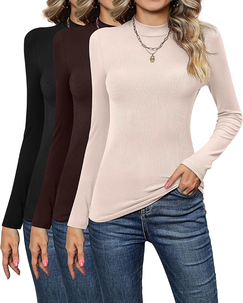 ハチヤーズ　モックネック　Women’s MockNeck 2G | Latte ハチヤーズ モックネック Women's MockNeck 2G | Latte