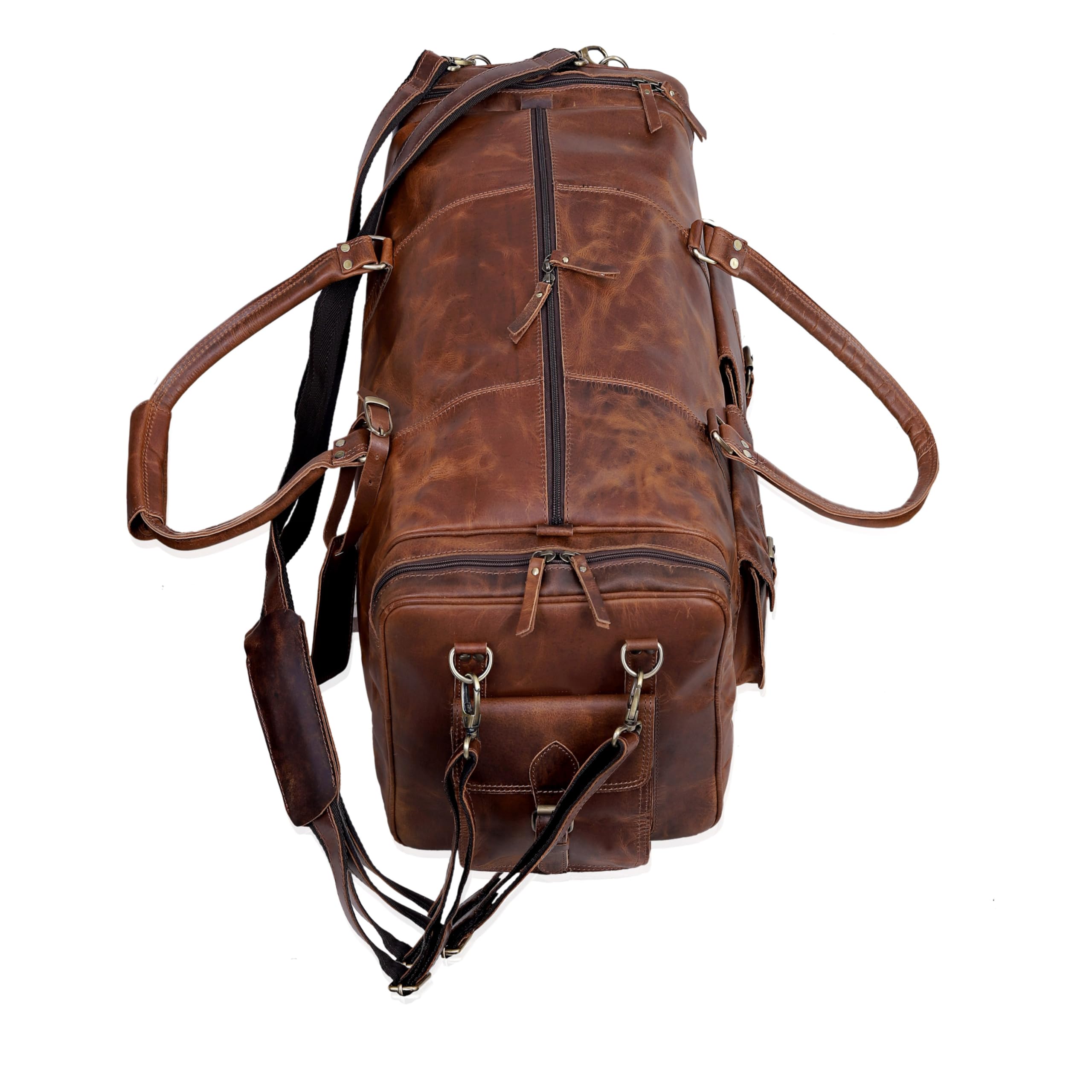 Große Reisetasche für Herren, Leder, Reisetasche, Übernachtung, Sport, Wochenende