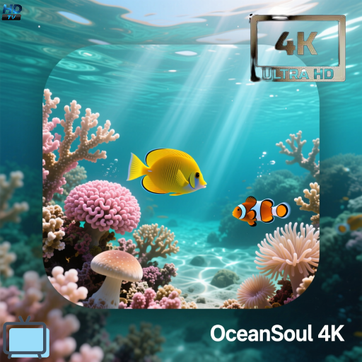 Aquarium 4K Screensavers - Living Coral Reef Fish Tanks with Natural Ocean Sounds
