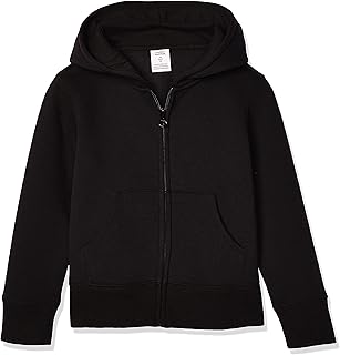 Amazon Essentials Girls' Fleece Zip-Up Hoodie Sweatshirt
