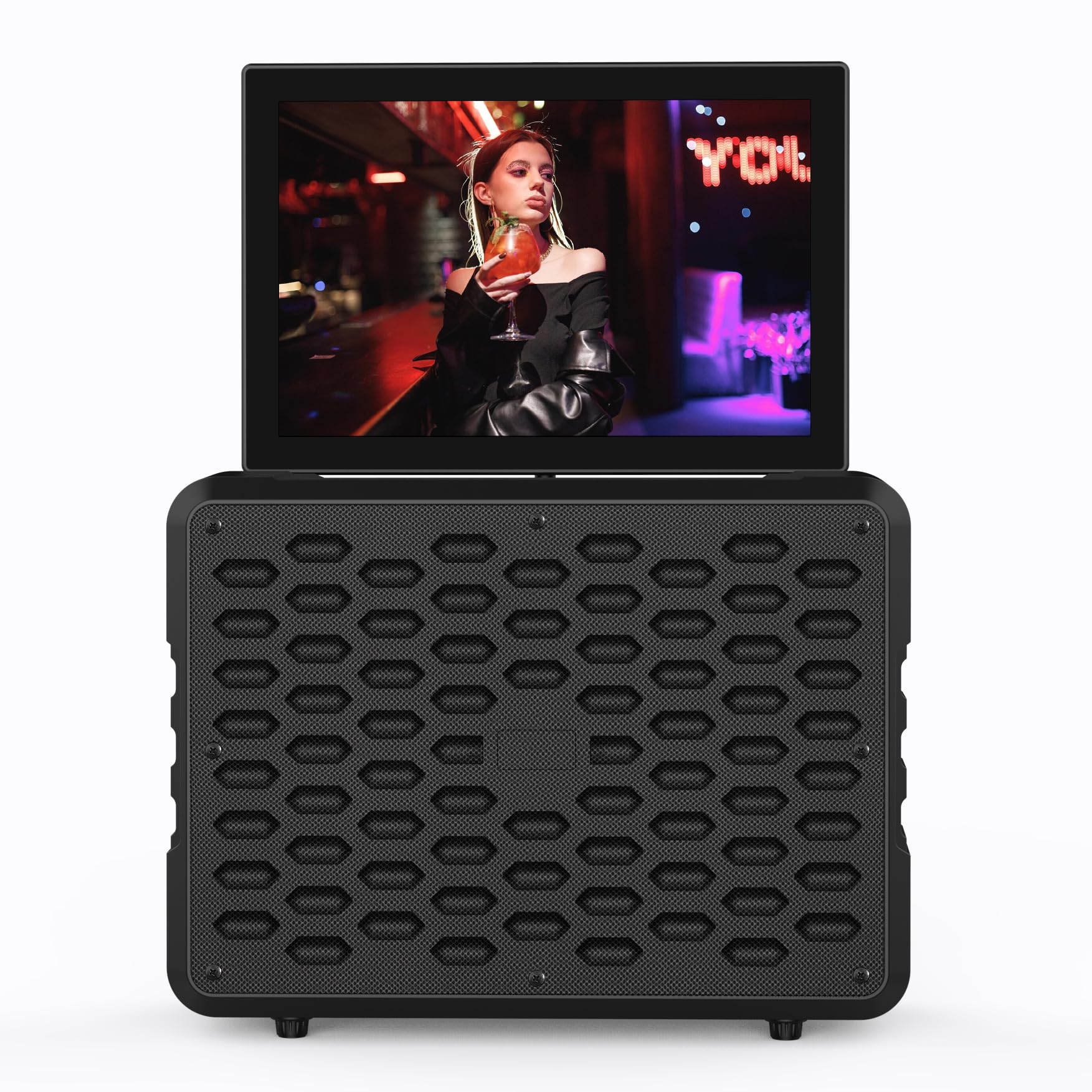 othoig 14inch Small TV,Portable TV with Stereo Speakers,35W Peak,Built in-ATSC Tuner HDMI/USB/Bluetooth/Battery for Camping,Beadroom,Kitchen,Party