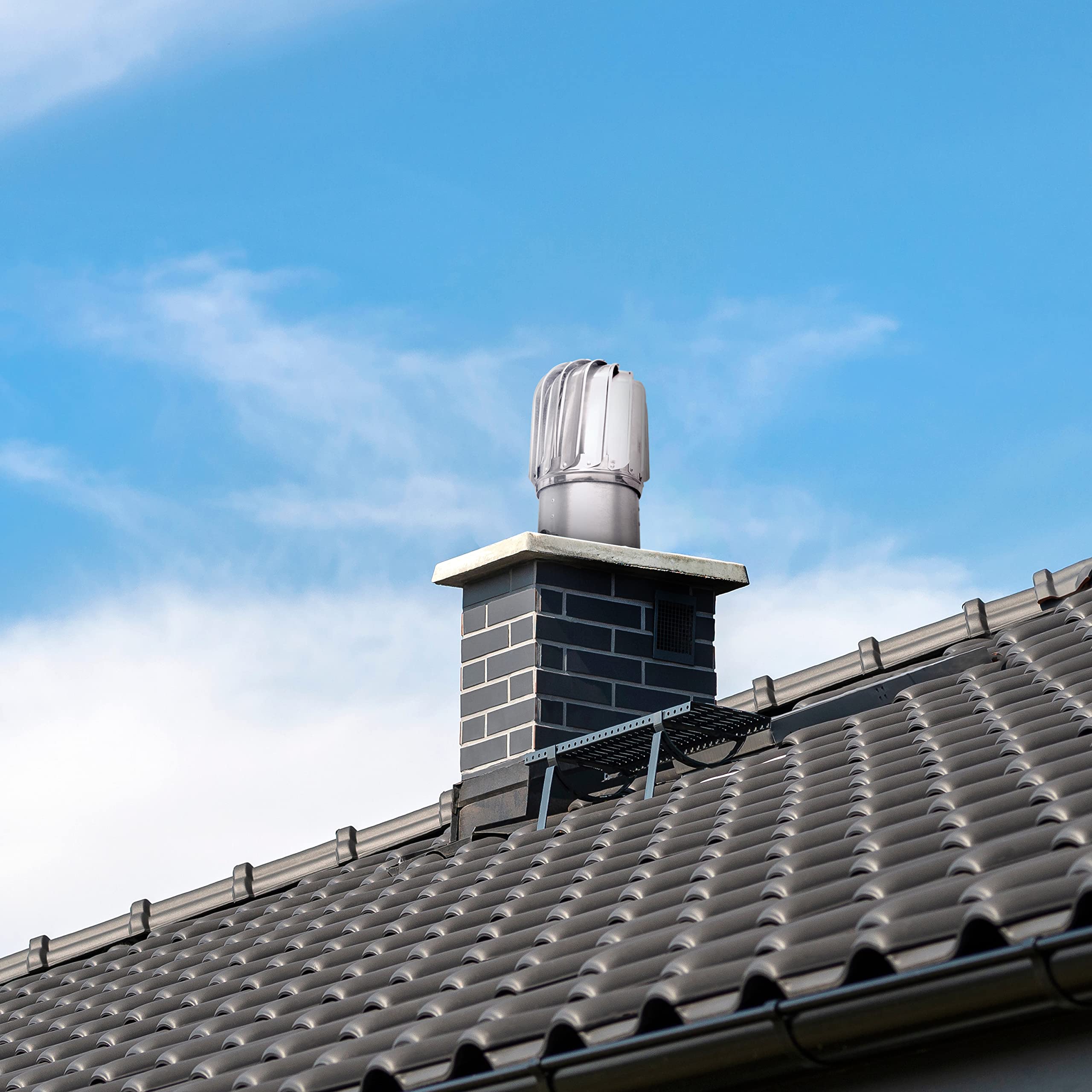 STERR ERC150AB – 150 mm Sombrero de Ventilación Alargado Giratorio con Base