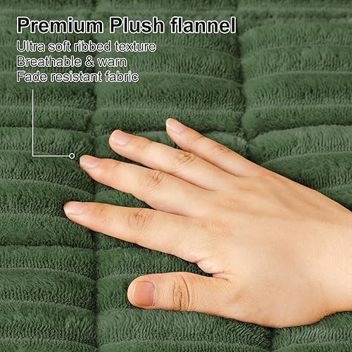 Miniatura 4 de Smiry Funda para Sofá para Perros Lavable, Fundas de Sofá para Mascotas Antideslizantes y Difusas para Sofá de 3 Cojines Apta para Mascotas, Fundas