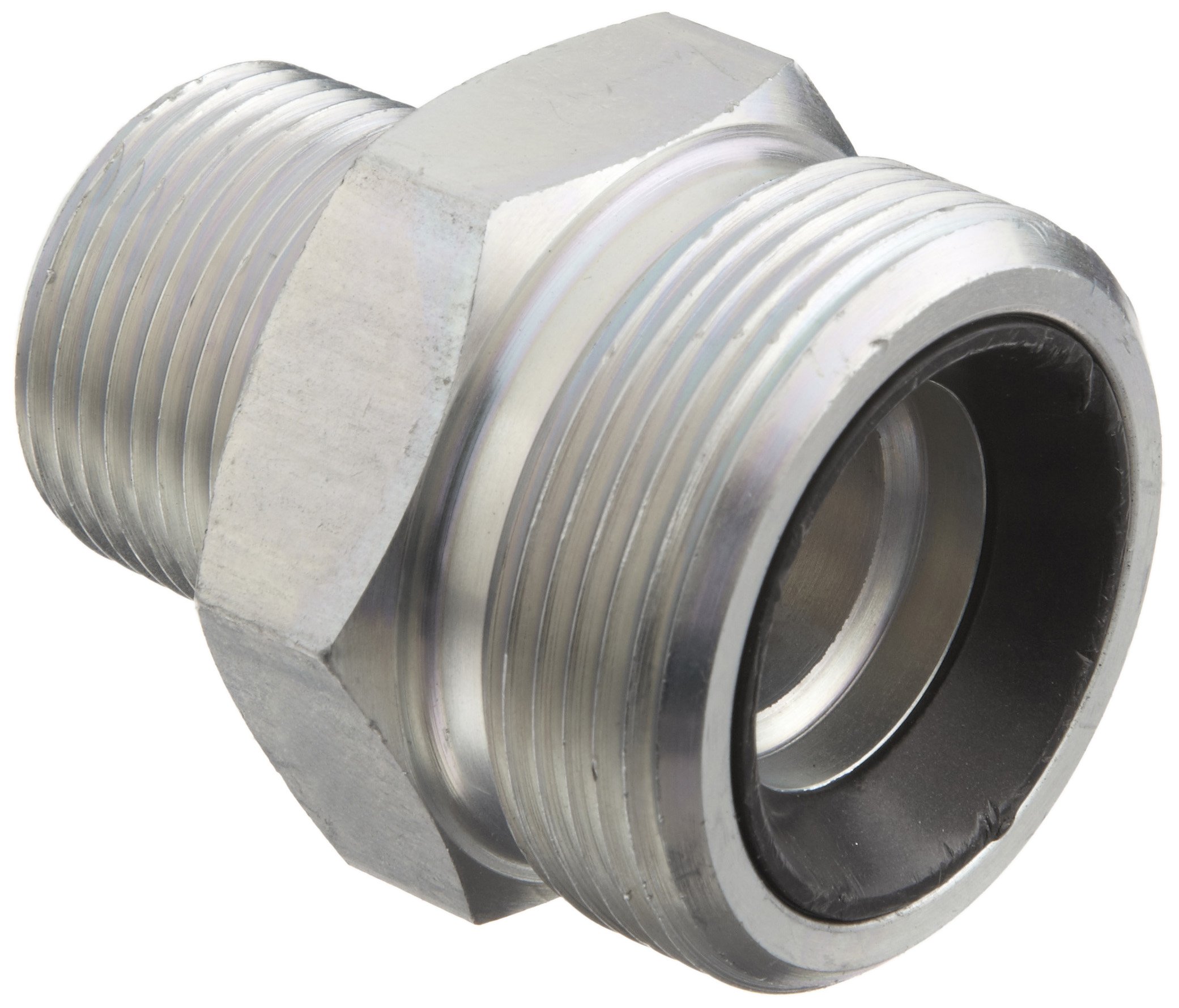 Dixon Boss GM13 Plated Steel Hose Fitting, Spud for GJ Boss Ground Joint Seal, 1