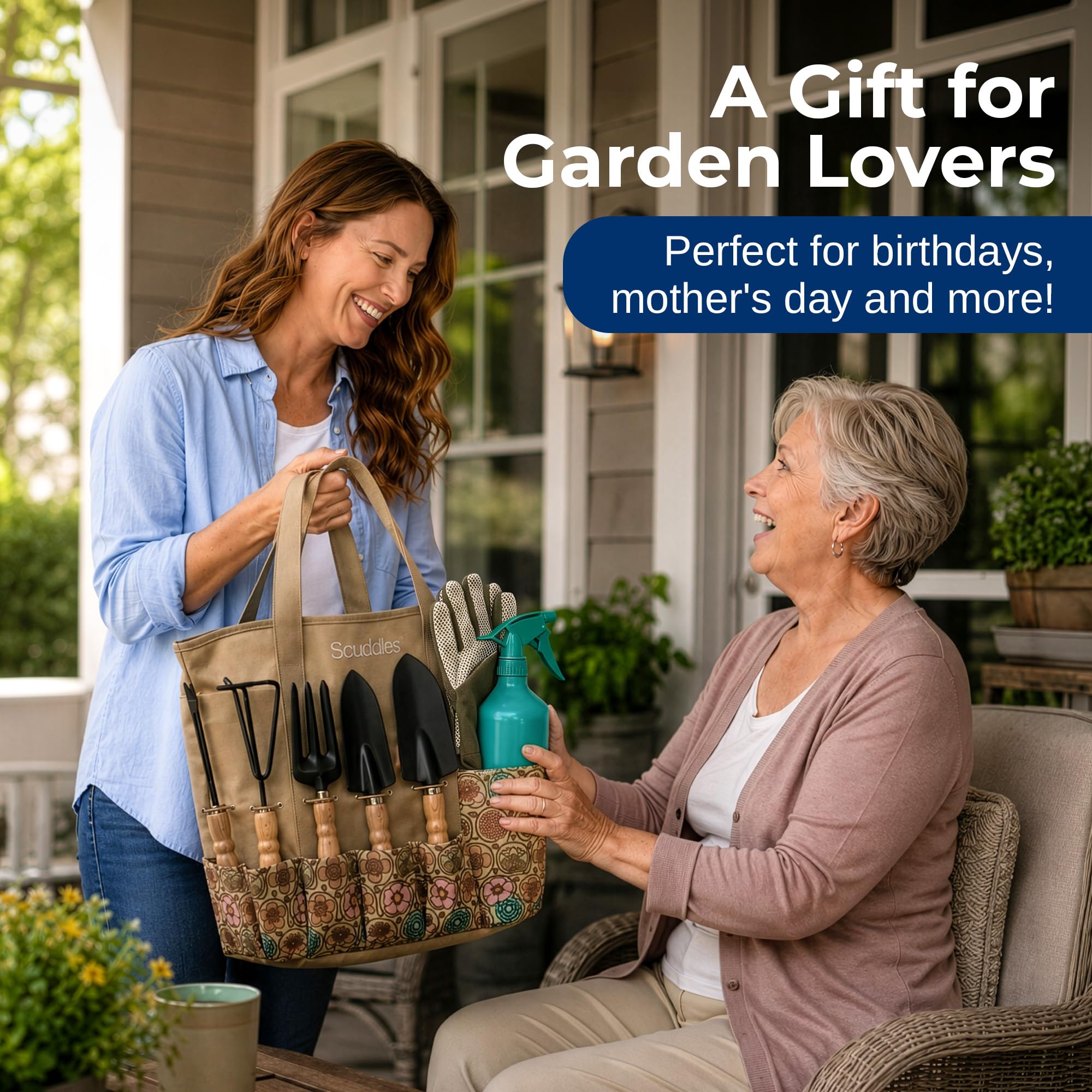 Scuddles 8-Piece Garden Tool Set - Gardening Essentials -8 Scuddles 8-Piece Garden Tool Set - Gardening Essentials -8