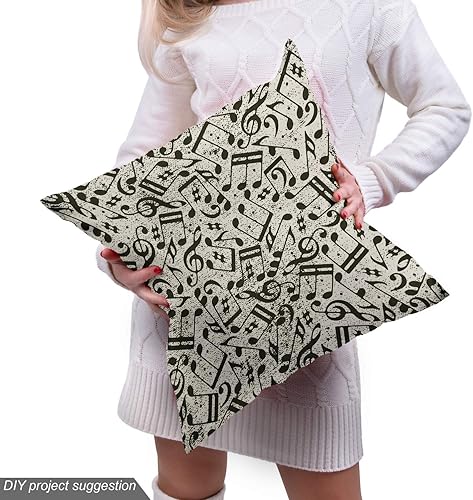 Miniatura 469 de Lunarable - Tela para amantes de perros de The Yard, patrón divertido de animales de dibujos animados en posiciones caprichosas estirando y Beige y