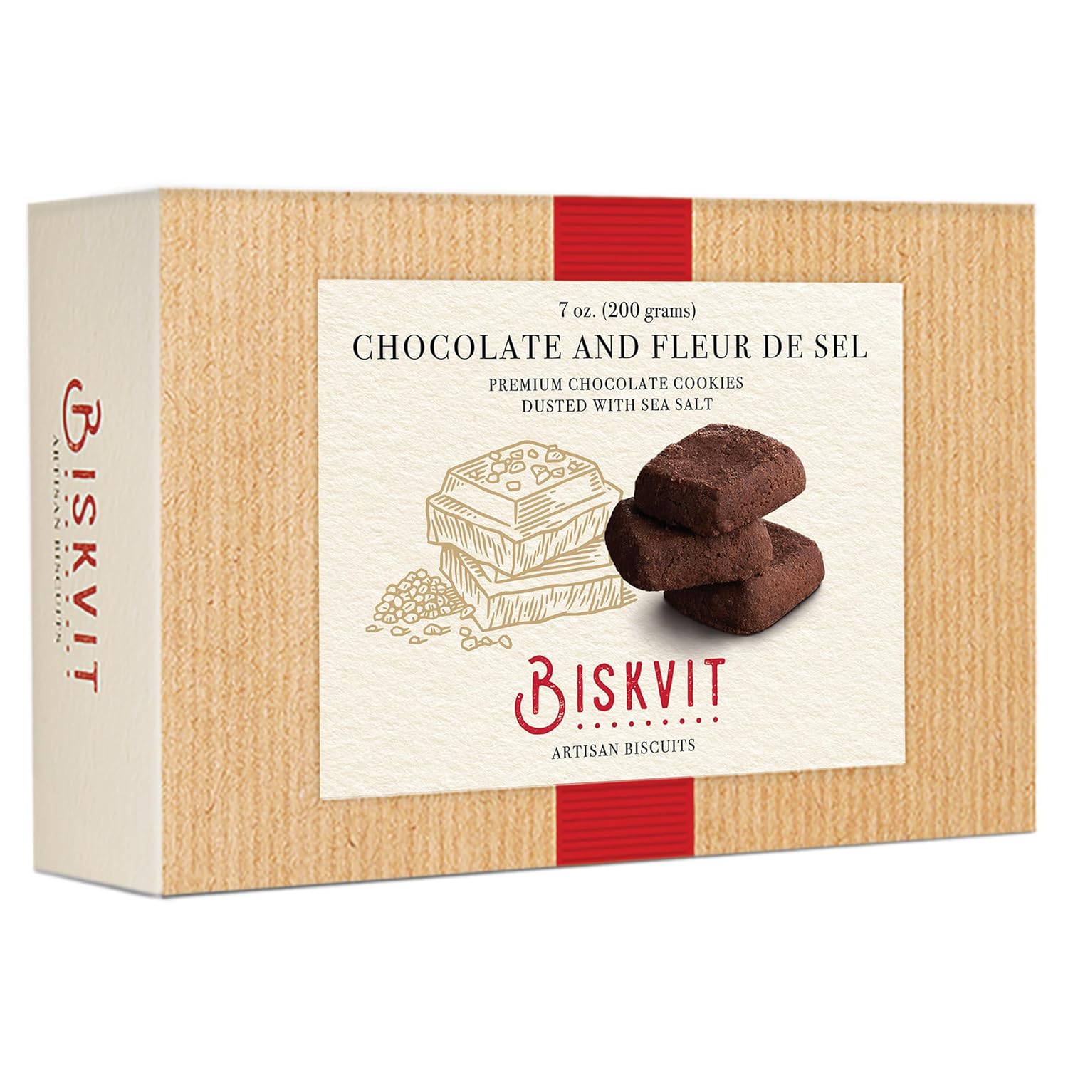 BISKVIT Chocolate and Fleur De Sel Artisanal Belgian