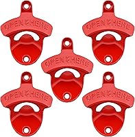 Vista 14 de abridor de botellas de cerveza de bronce antiguo, montaje en pared, estilo antiguo, abridor de tapas de botellas, montado en poste, acero inoxidable