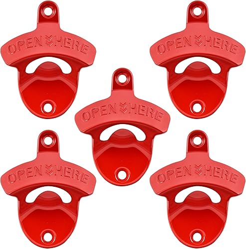 Miniatura 14 de abridor de botellas de cerveza de bronce antiguo, montaje en pared, estilo antiguo, abridor de tapas de botellas, montado en poste, acero inoxidable