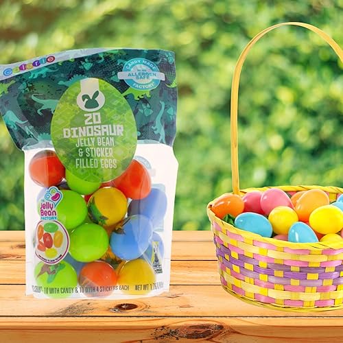 Miniatura 9 de Huevos de Pascua de plástico precargados de gelatina de unicornio para cacería o cesta, 20 unidades