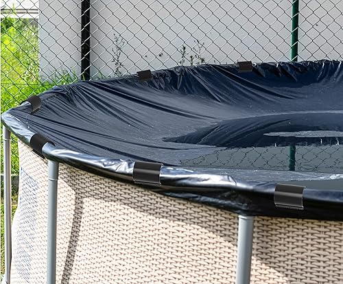 Miniatura 6 de Jetec 64 clips negros para cubierta de piscina sobre el suelo, abrazaderas de cubierta de piscina para abrazaderas de tubería de PVC de 1-12
