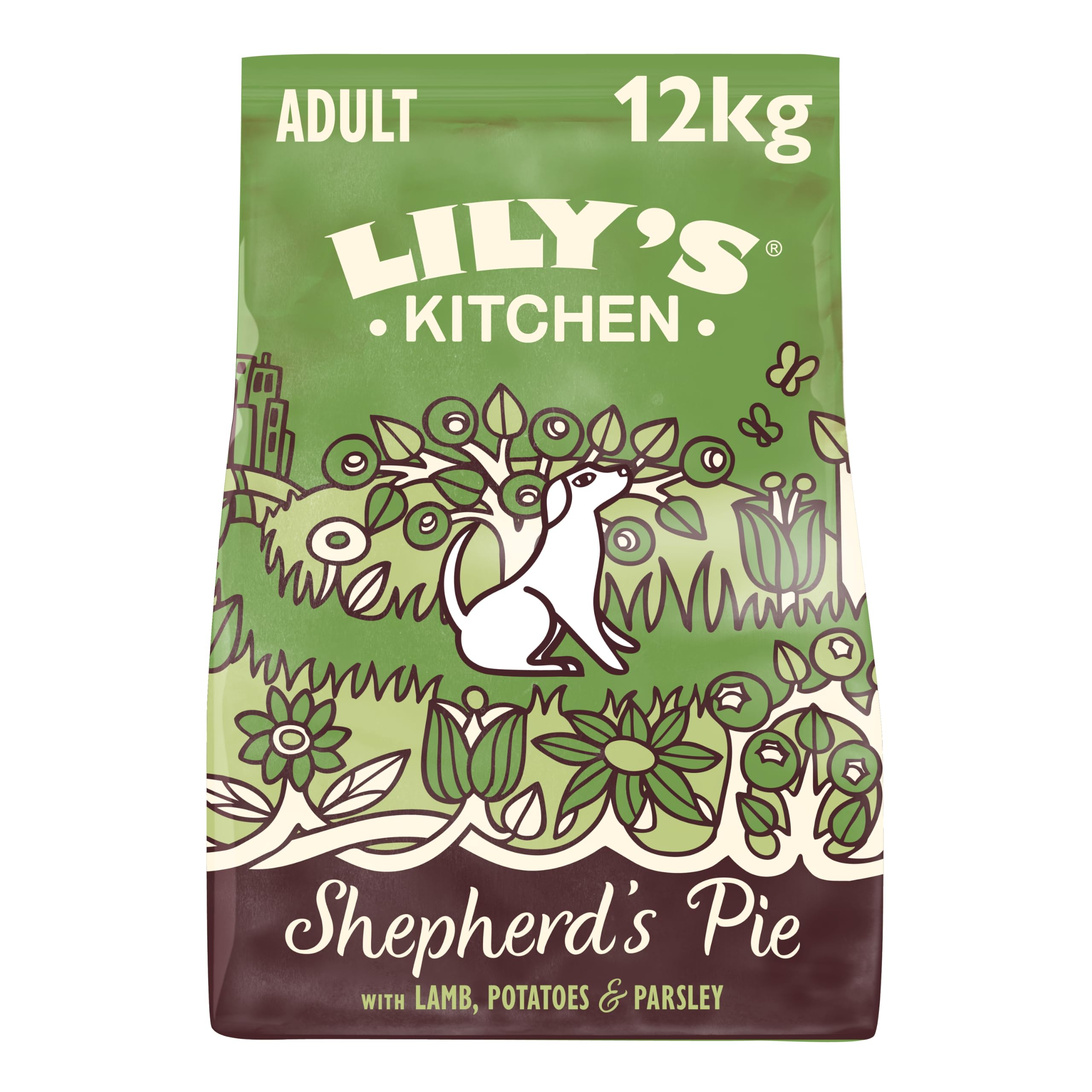 Lily’s Kitchen Made with Natural Ingredients Adult Dry Dog Food Shepherd’s Pie Balanced Recipe 12kg Bag