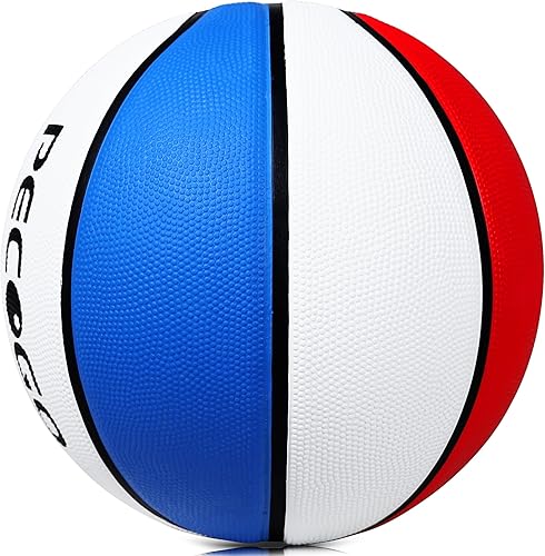 Miniatura 88 de Balón de baloncesto de goma oficial para interiores y exteriores, para hombres, tamaño 3/4/5/6/7 para niños, jóvenes, adolescentes, niños y niñas,