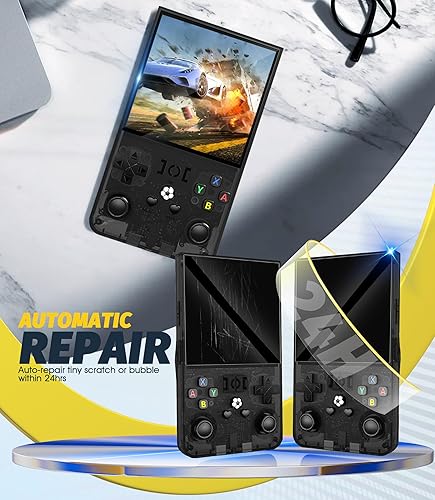 Miniatura 2 de Orzero Paquete de 6 protectores de pantalla compatibles con consola de juegos de mano retro R36 MaxR36 Max, TPU suave de alta definición,