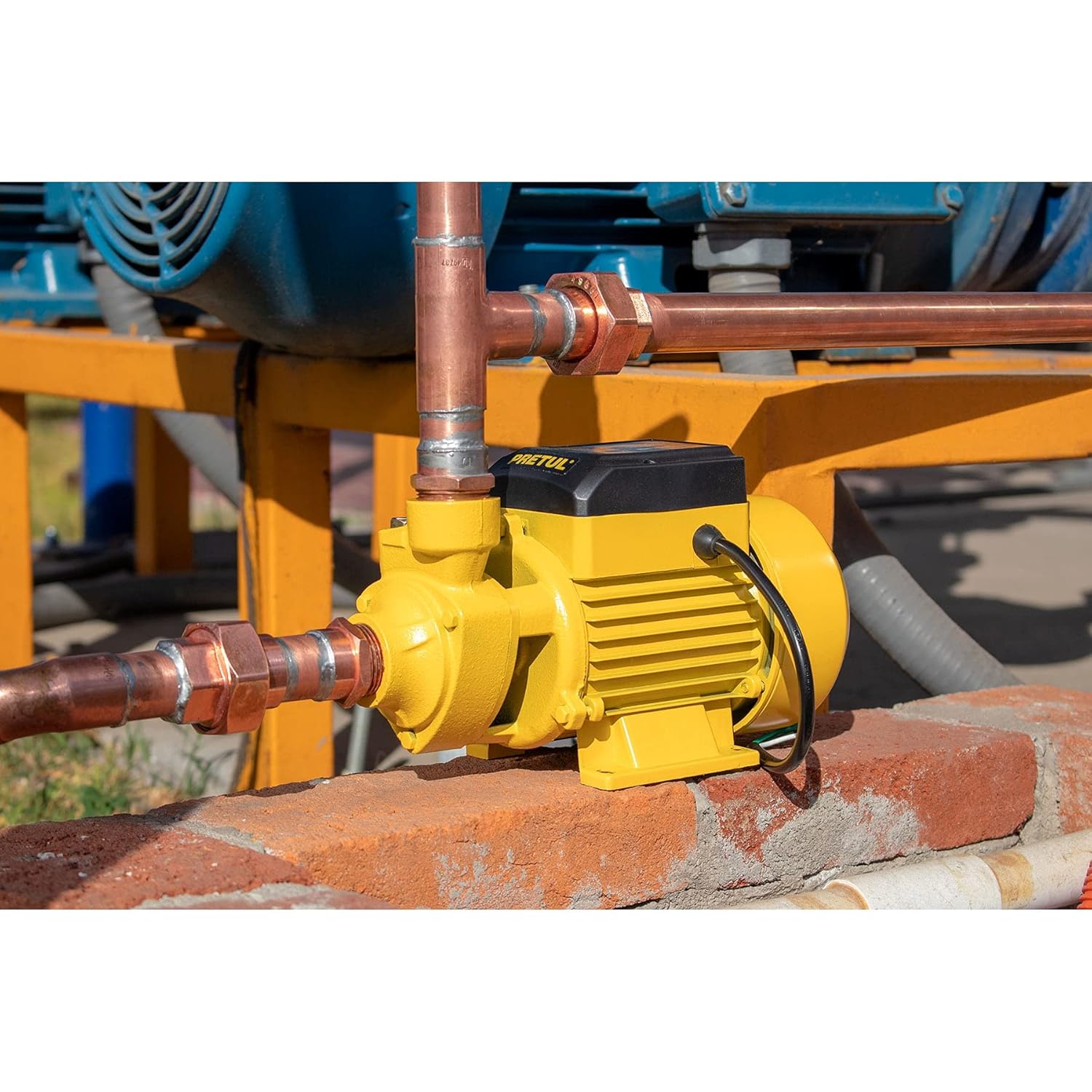 Diagram showing pump operation and performance curve