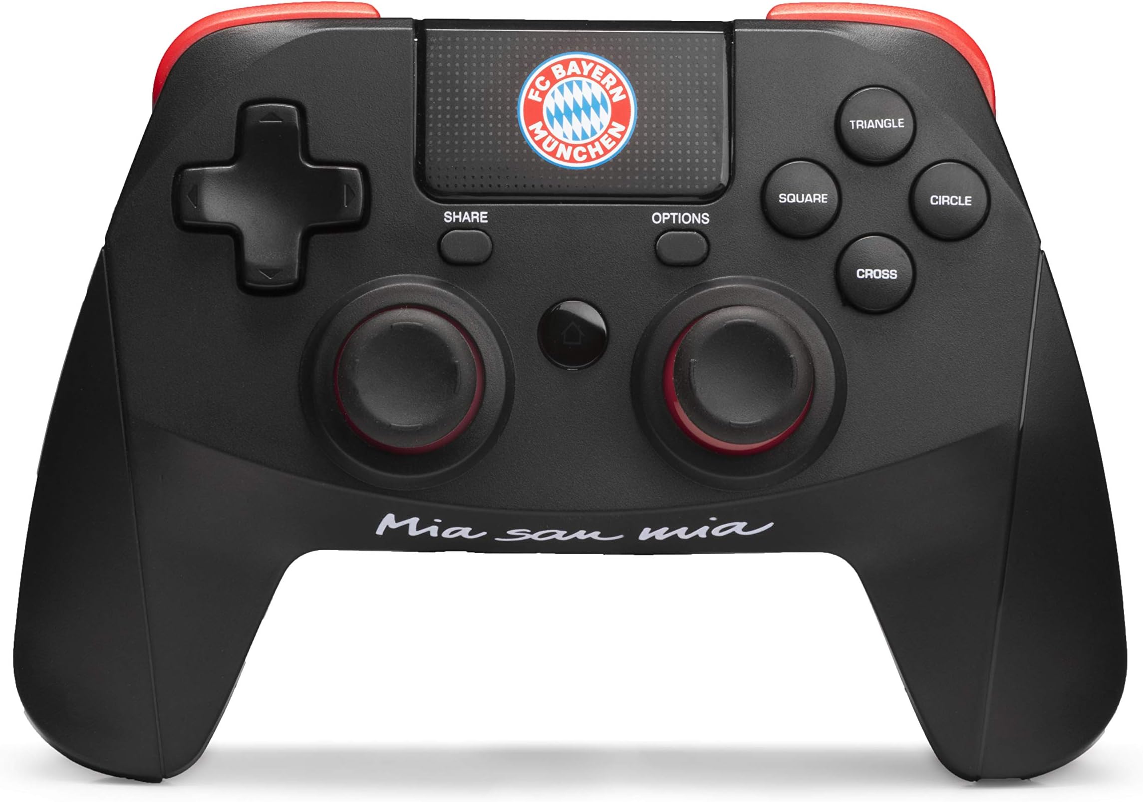 snakebyte FCB Wireless Pro Controller (PS4) - Officially licensed FC Bayern Munich Bluetooth Gamepad PlayStation 4 / PS4 Pro/Computer, PC/Analog Dual Joystick/Touchpad / 3.5mm jack plug