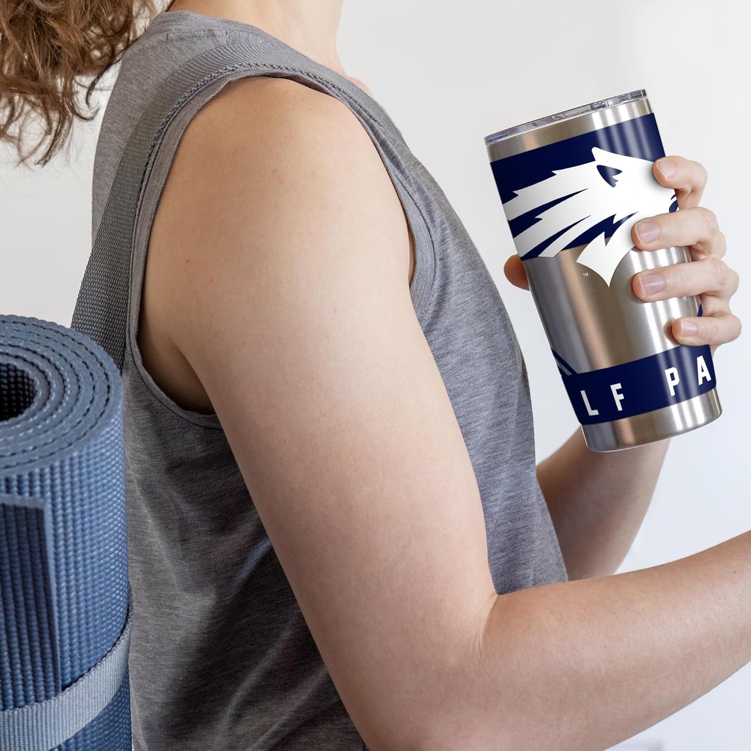 Rico Industries NCAA University of Nevada Reno Wolf Pack 20oz Stainless Steel Tumbler with Lid - Great For Coffee, Tea, Water or Cocktails - Image 4