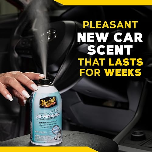Vista 42 de Meguiar's Refrescante de aire para todo el automóvil, espray difusor de ambientador fácil de usar
