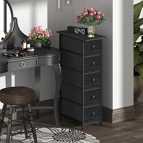 GiftGo Narrow Dresser Vertical Slim Dresser Chest of Drawers Skinny